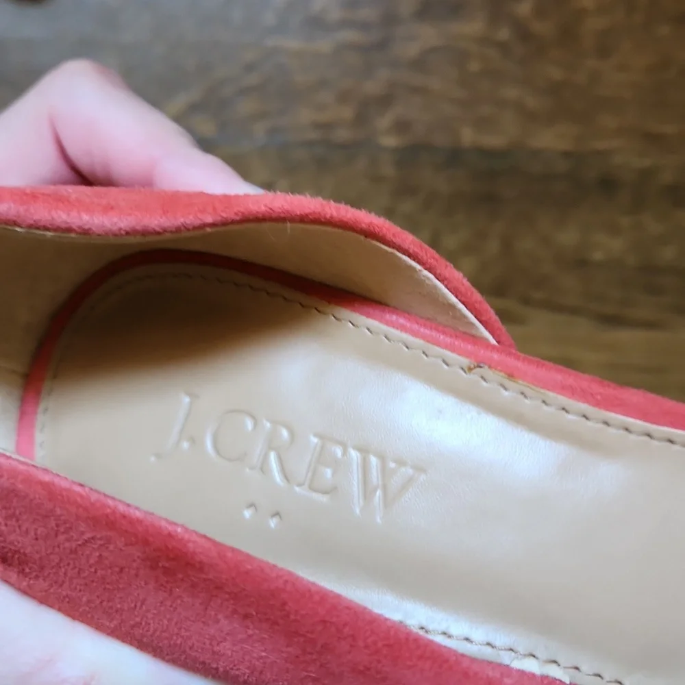 Coral Suede J Crew Heels - Picture 11 of 13